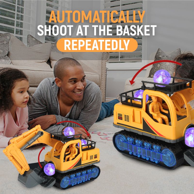 Electric Excavator Toy - Shoot-at-the-basket