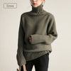 High-neck Simple Design Sweater