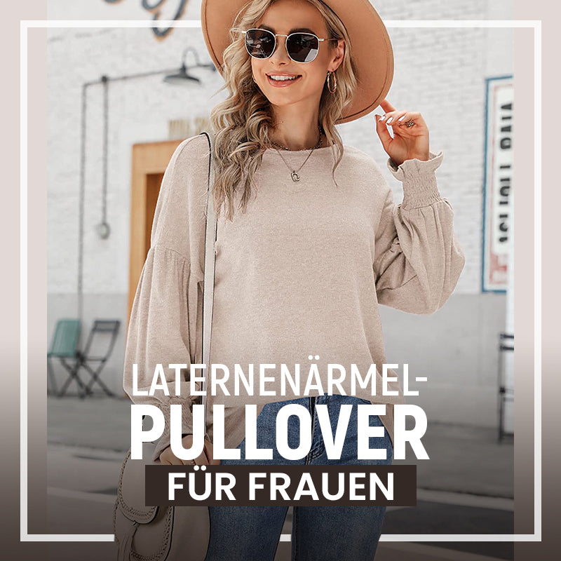 Laternenärmel-Pullover für Frauen