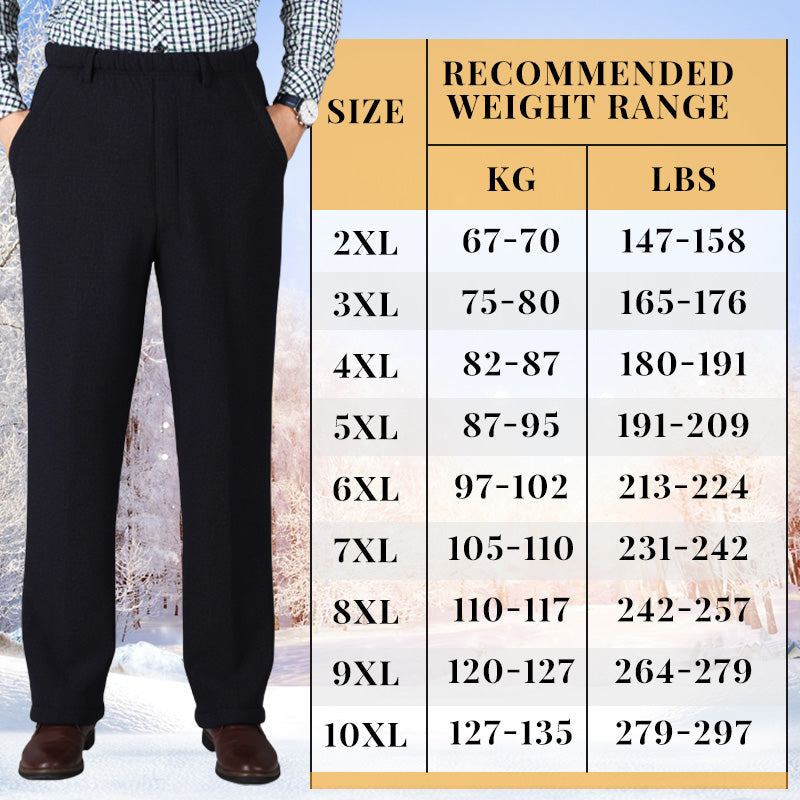 Men’ s Extra Large Thicken Fleece Suit Pants