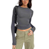 Women’s Basic Slim Open Navel T-shirt