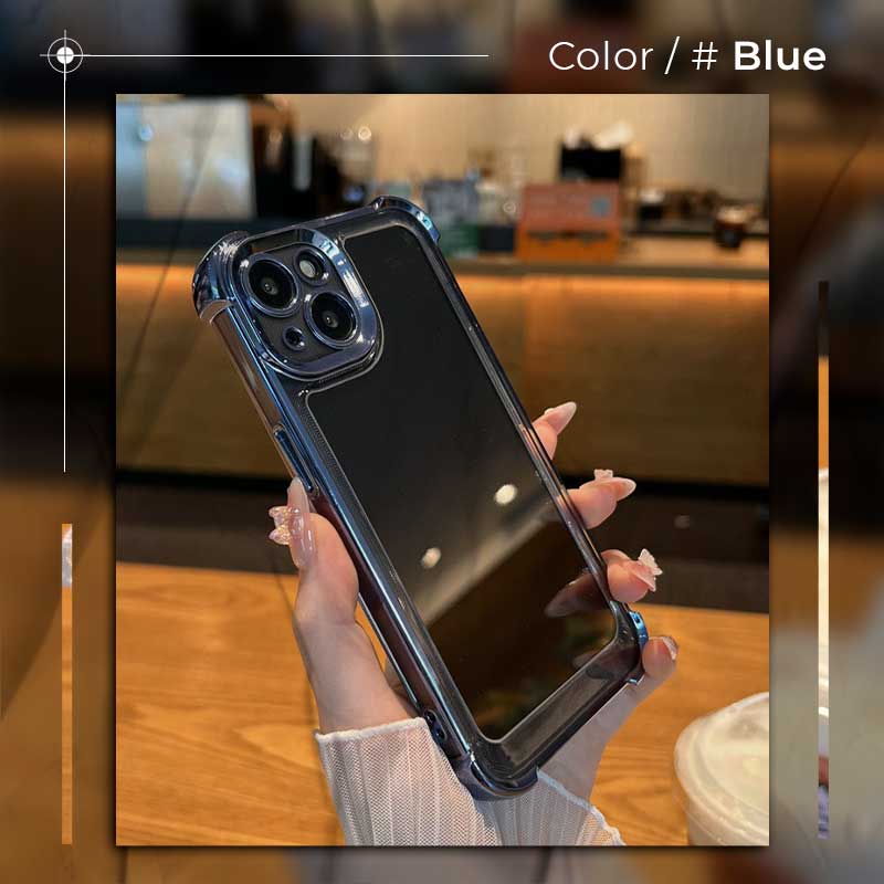 Anti-Collision Transparent Mobile Phone Case with Four Corners