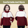 Plush Fleece-Lined Zip-Up Coat For Women