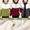 Plush Fleece-Lined Zip-Up Coat For Women