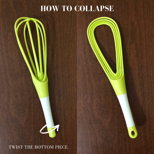 Collapsible 2-In-1 Balloon/Flat Whisk