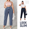 Women’s Casual Loose Wide-leg Jeans High Waist Denim Pants