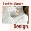 Women’ s Fleece Thickened Semi-Turtleneck Sweater