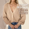 Women's Lantern Sleeve Sweater Cardigan