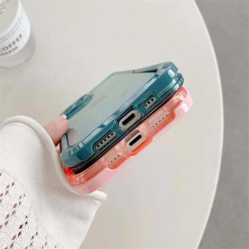 Pousbo® Candy Invisible Bracket Case Cover For iPhone