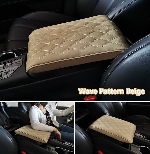 Pousbo® Leather Car Armrest Cushion