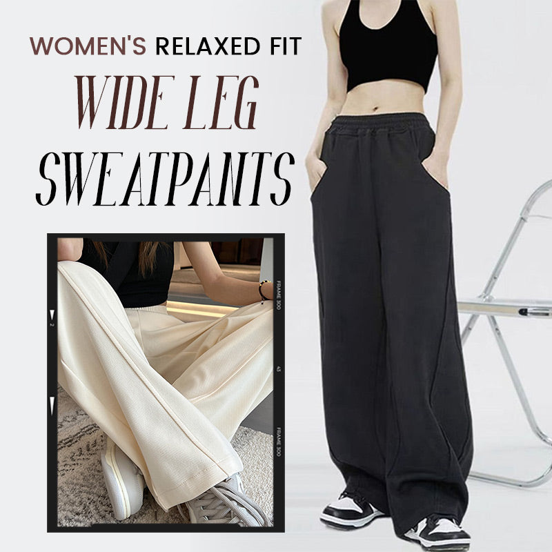 Women's Relaxed Fit Wide Leg Sweatpants