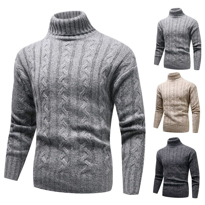 Men's Fashionable Knit Turtleneck Sweater