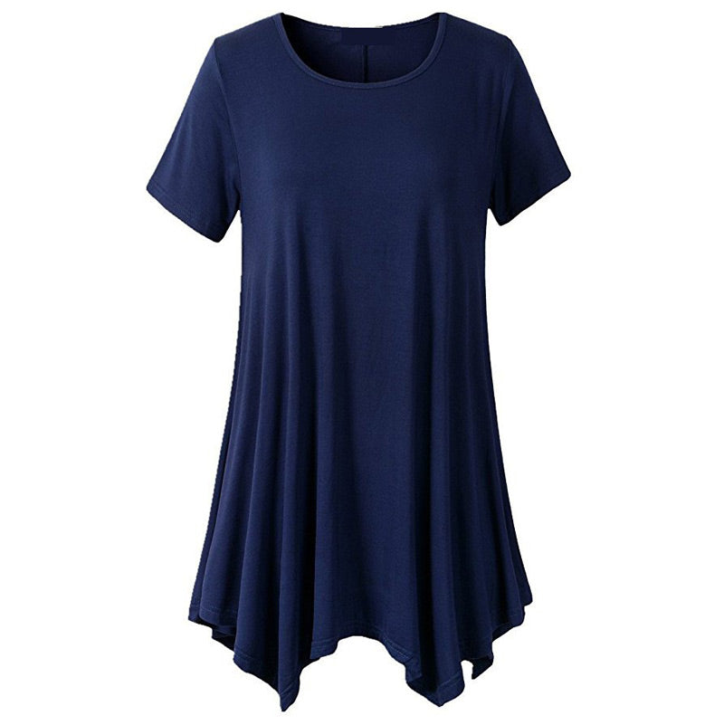 Women's Loose Comfortable Mid-length Short-sleeved T-shirt